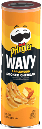 Pringles Wavy Applewood Smoked Cheddar image