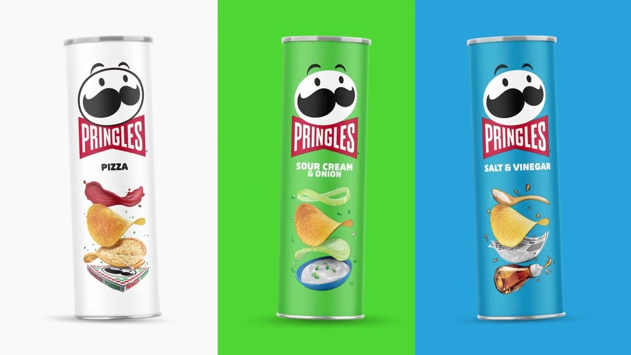 Colorful Pringles cans - Find your flavor