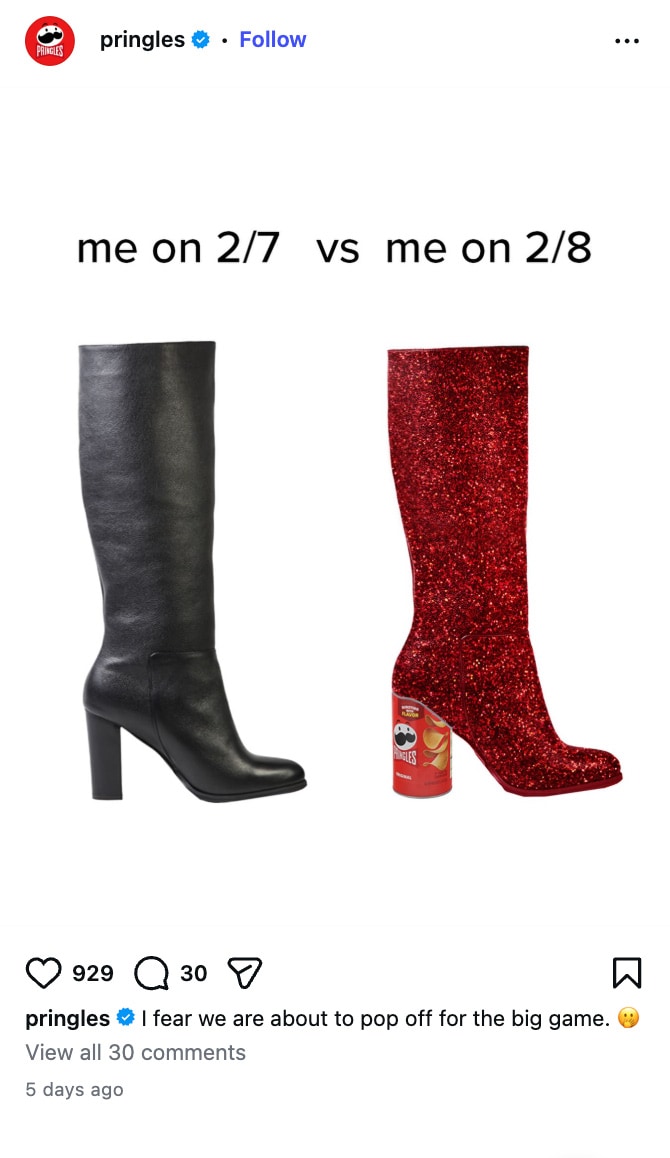 Pringles Social Media Post - me on 2-8-2026