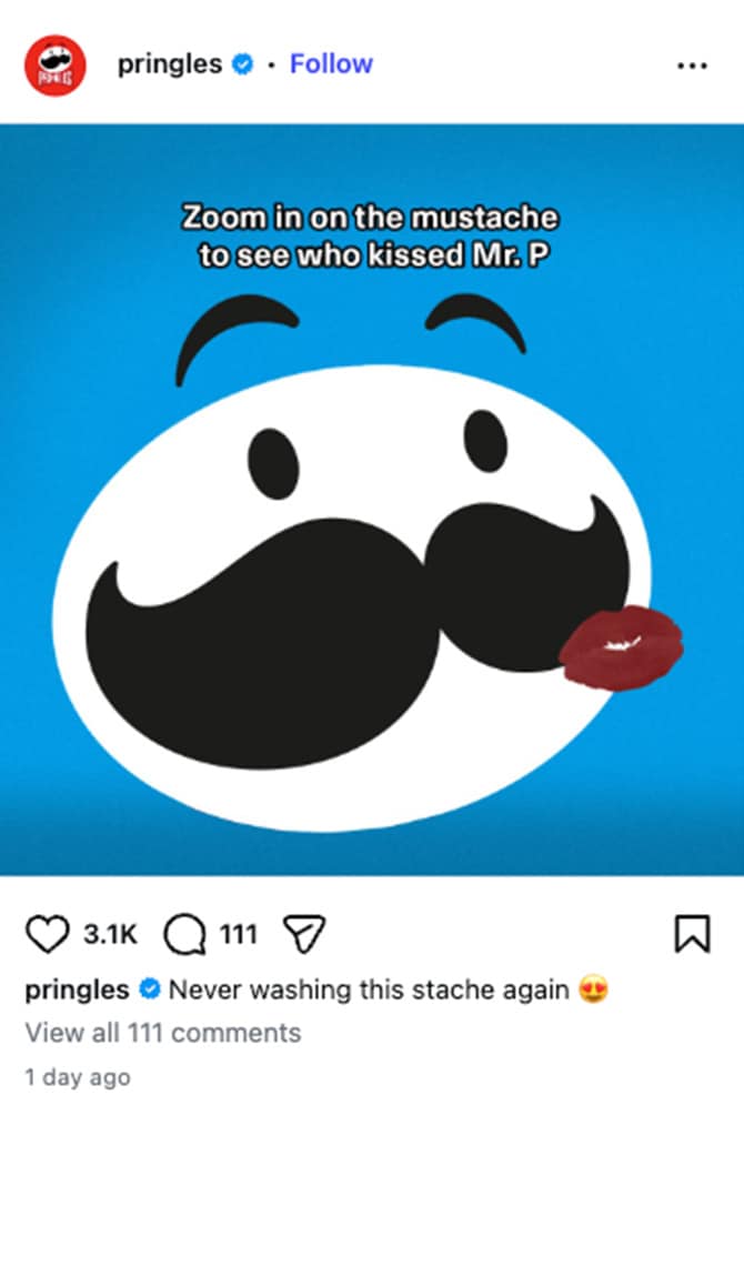 Pringles Social Media Post - Zoom in ...