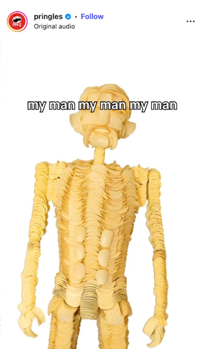 Pringles Social Media Post - My Man