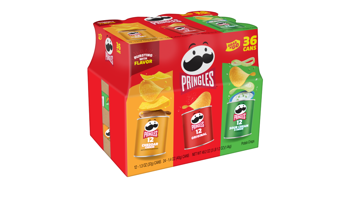 A Pringles Variety pack package